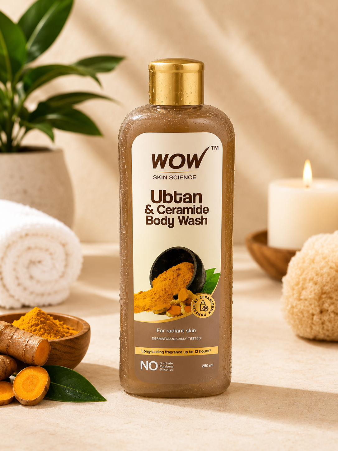 WOW Skin Science Ubtan & Ceramide Body Wash – 250ml 30% off