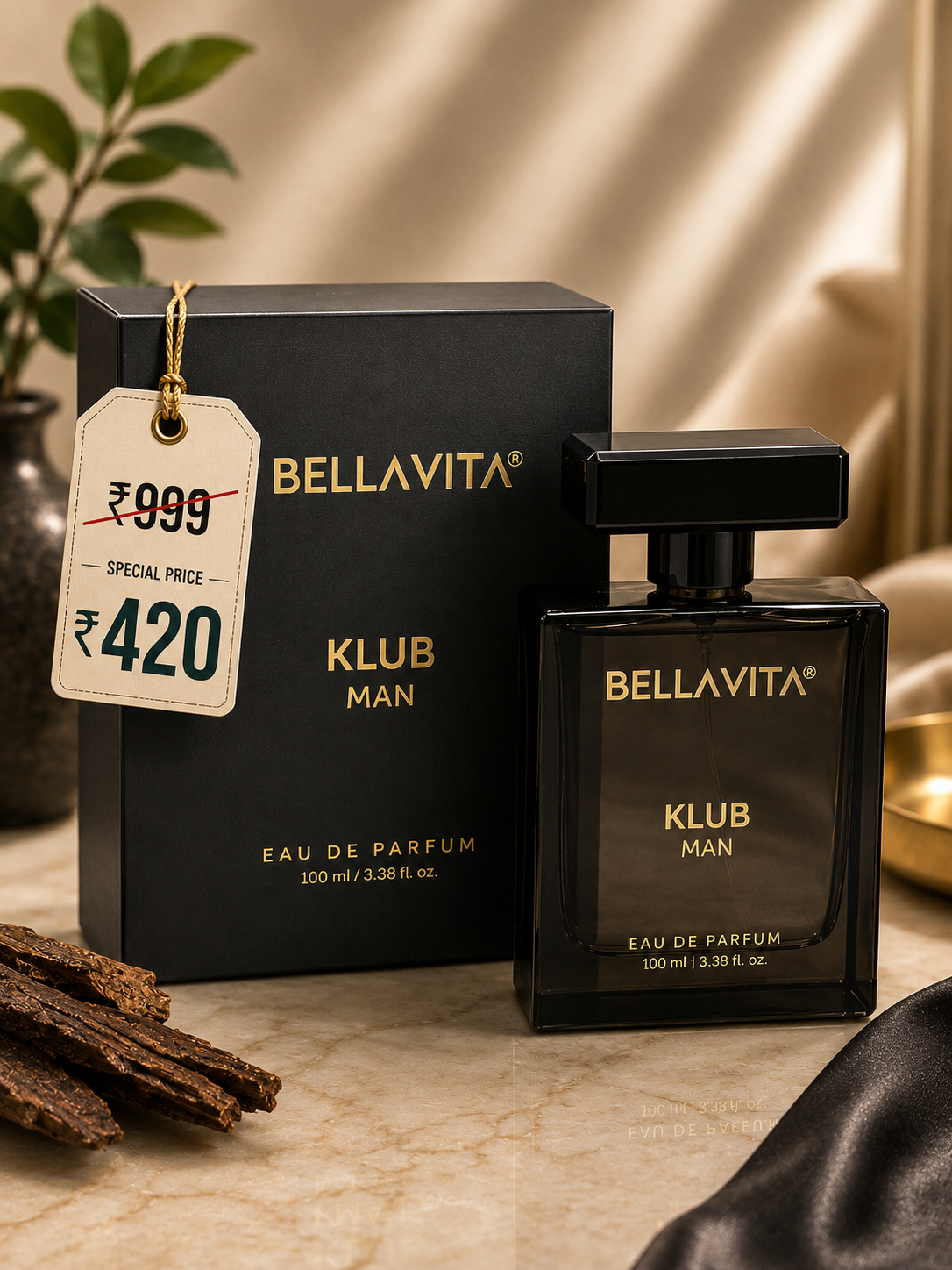 Bellavita Klub Man Eau De Parfum – 100ml