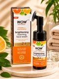WOW Skin Science Vitamin C + Niacinamide Brightening Foaming Face Wash with Built-in Face Brush