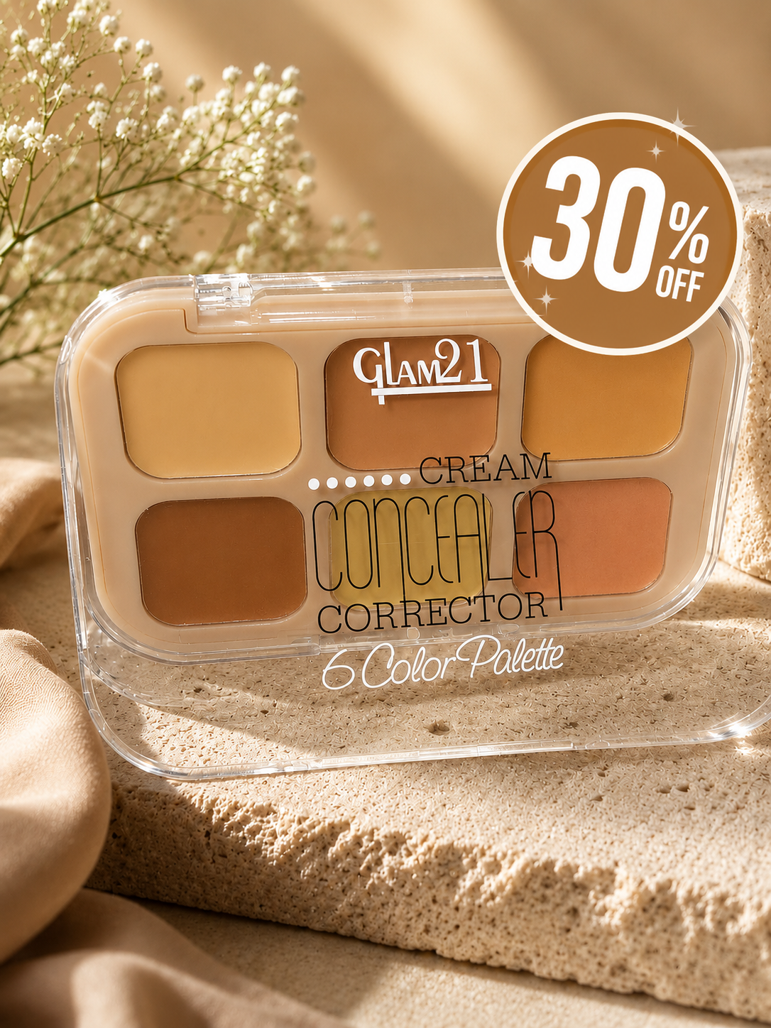Glam21 corrector 6 colour palette 30% off