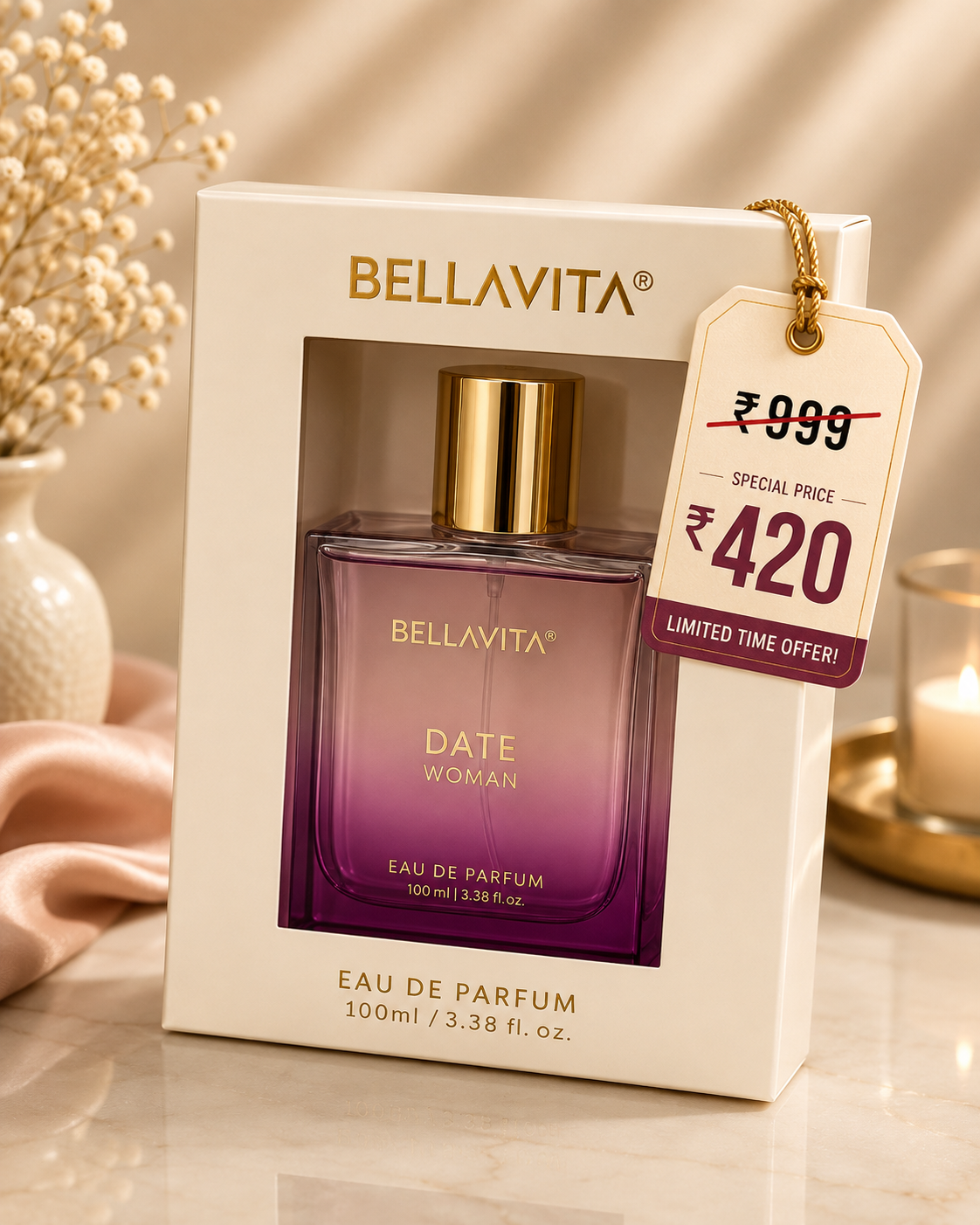 Bellavita Date Woman Eau De Parfum – 100ml