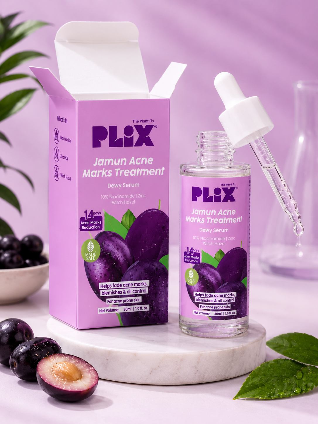 PLIX Jamun Acne Marks Treatment Dewy Serum – 30ml