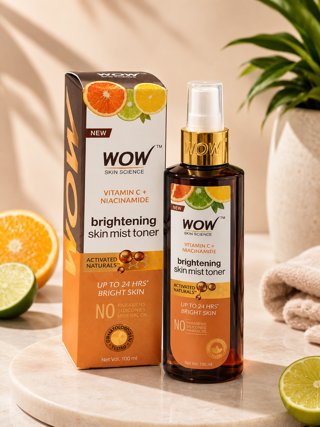 WOW Skin Science Vitamin C + Niacinamide Brightening Skin Mist Toner