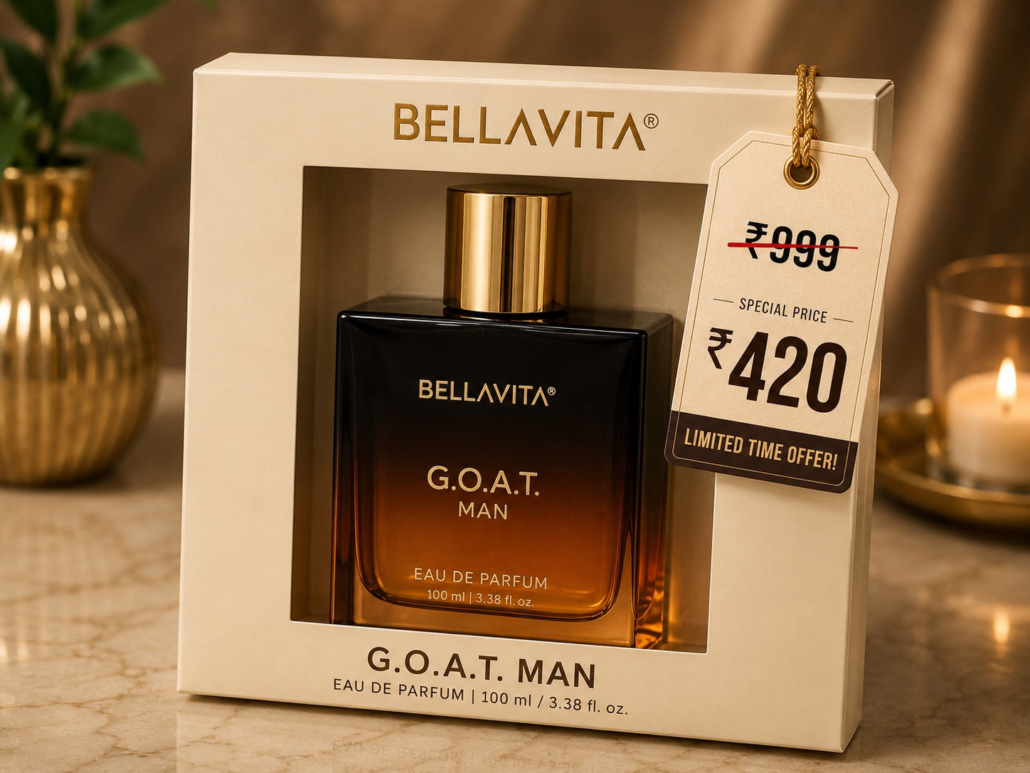 Bellavita G.O.A.T. Man Eau De Parfum – 100ml