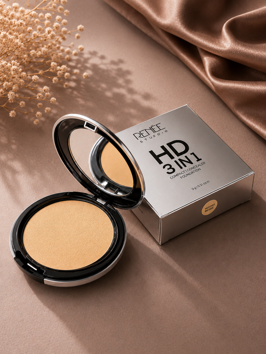 RENÉE HD 3 IN 1 Compact Concealer Foundation RENÉE HD 3 IN 1 Compact Concealer Foundation 30% off