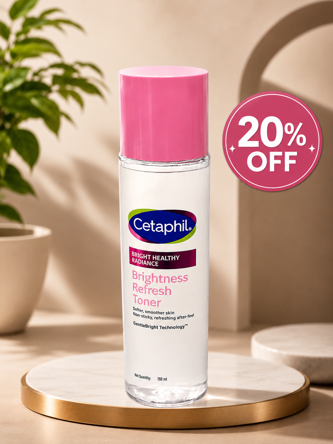 Cetaphil Bright Healthy Radiance Brightness Refresh Toner – 150ml 20% off