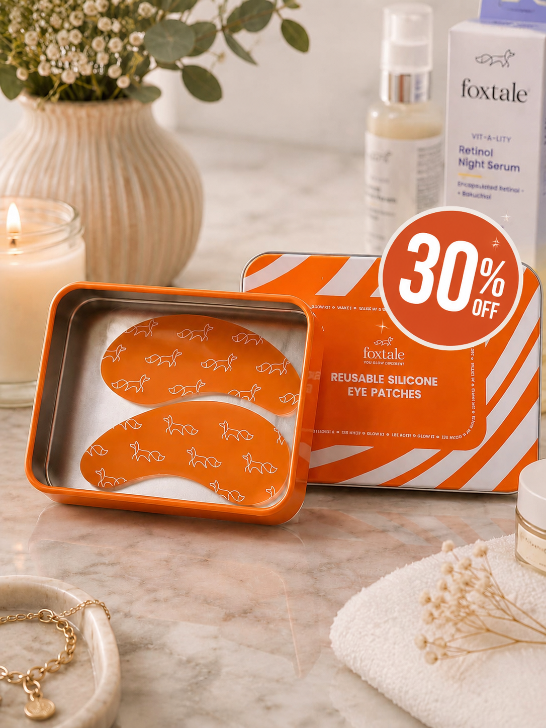 Foxtale reusable silicone eye patches