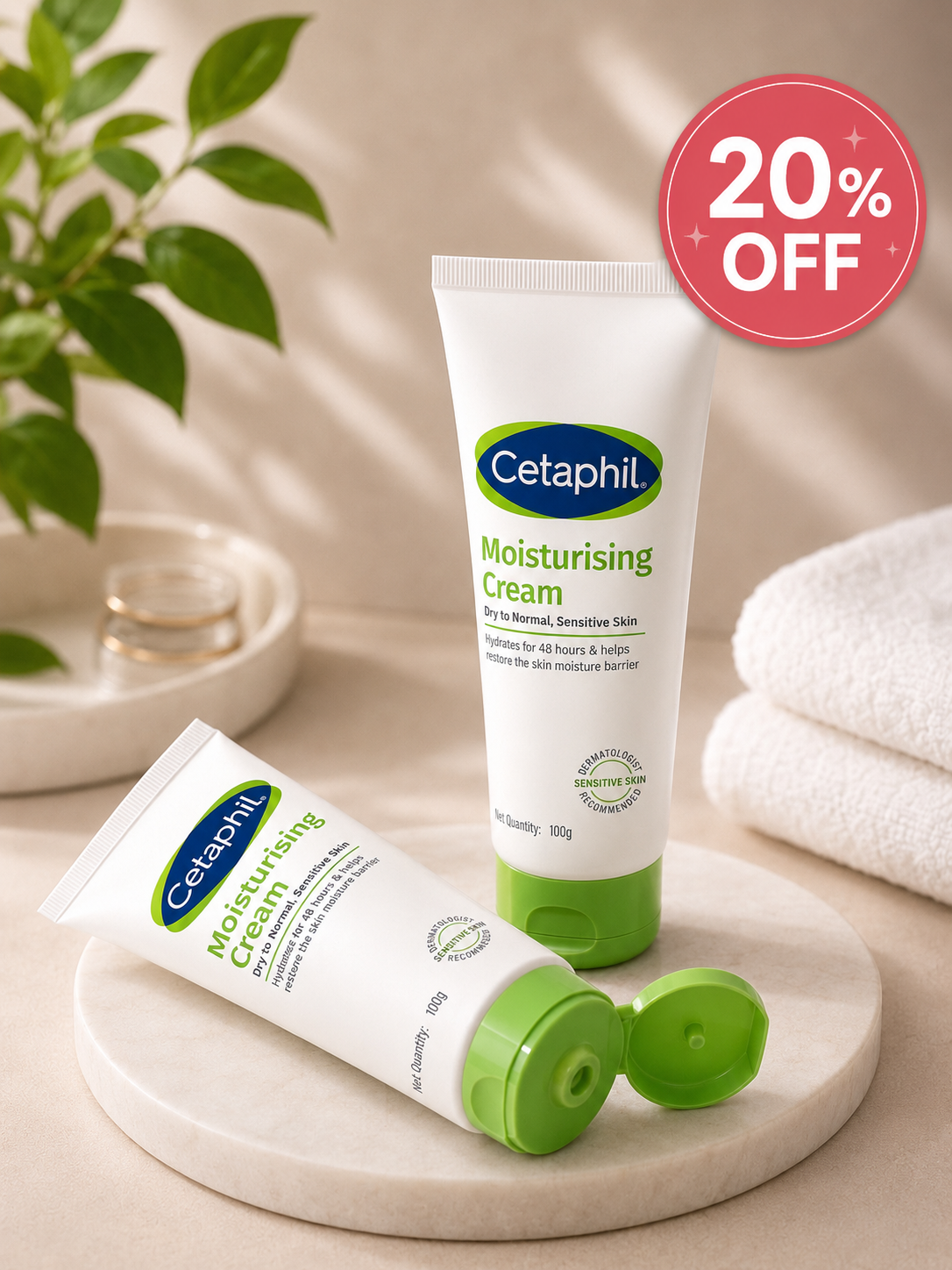 Cetaphil Moisturising Cream – 100g 20% off