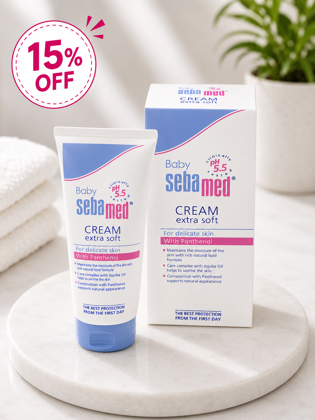 Sebamed Baby Cream Extra Soft 50ml (With Panthenol) 15% off