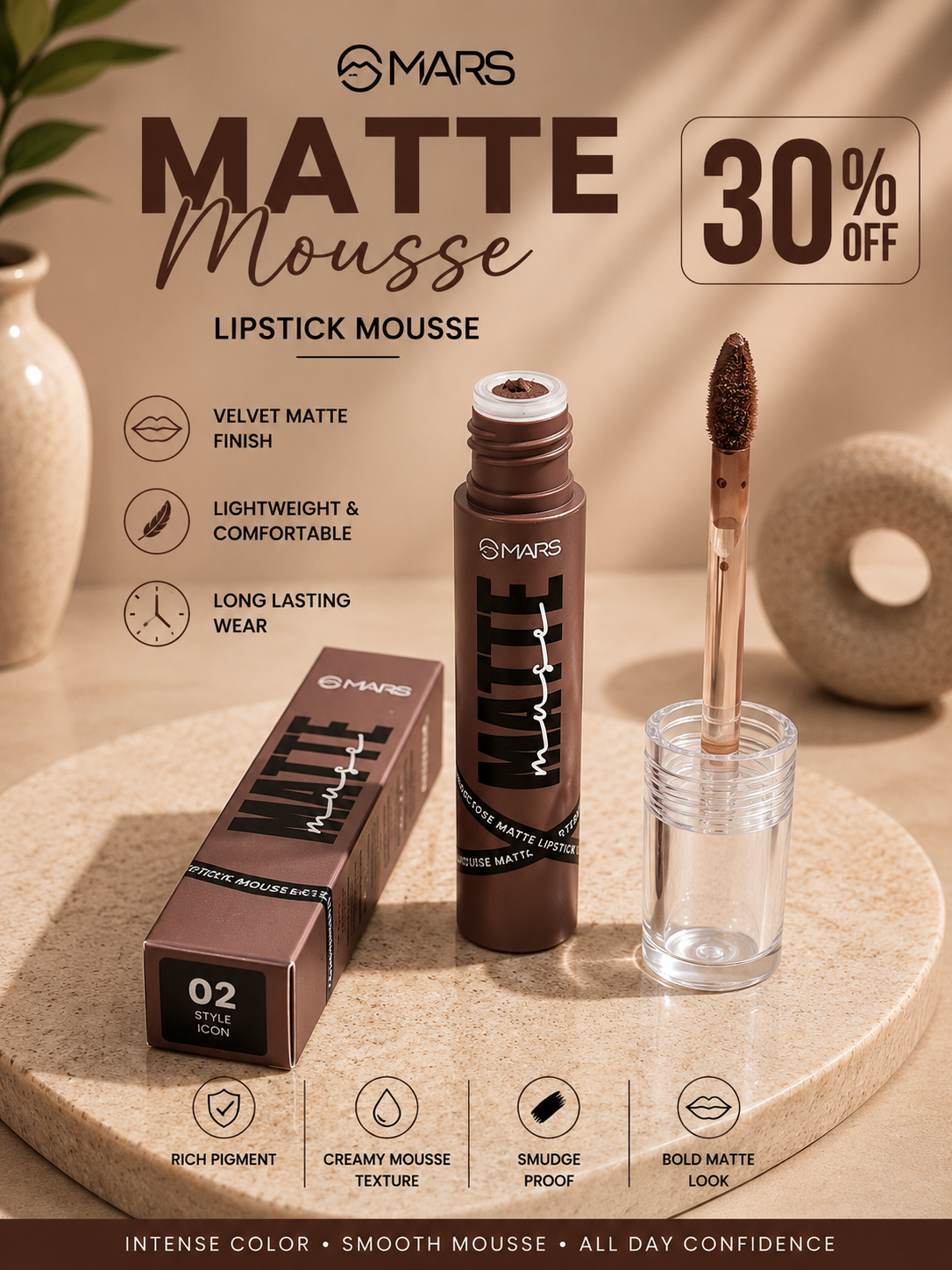 MARS Matte Mousse Lipstick
