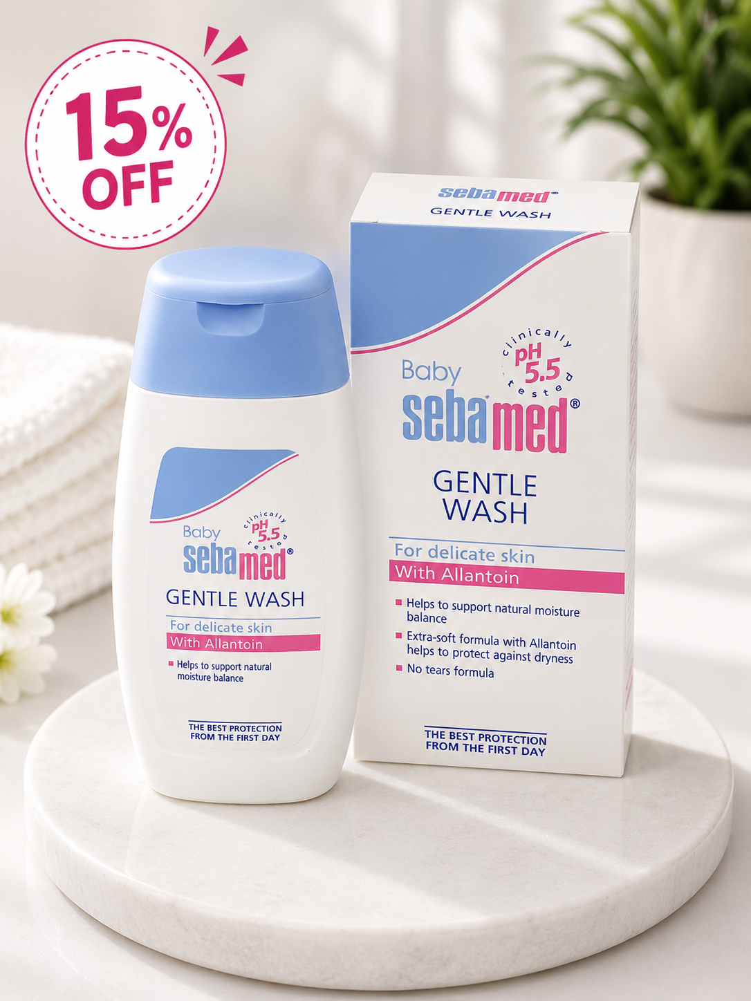 Sebamed Baby Gentle Wash 200ml (With Allantoin) 15% off