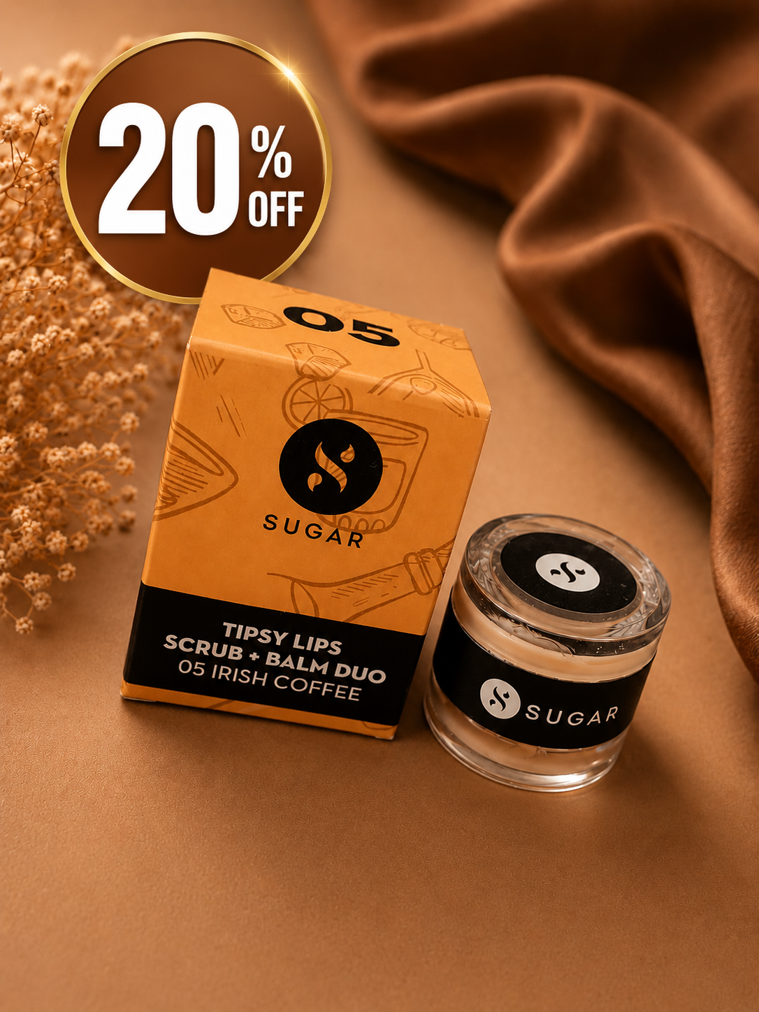 SUGAR Tipsy Lips Scrub + Balm Duo – 05 Irish Coffee 20%off
