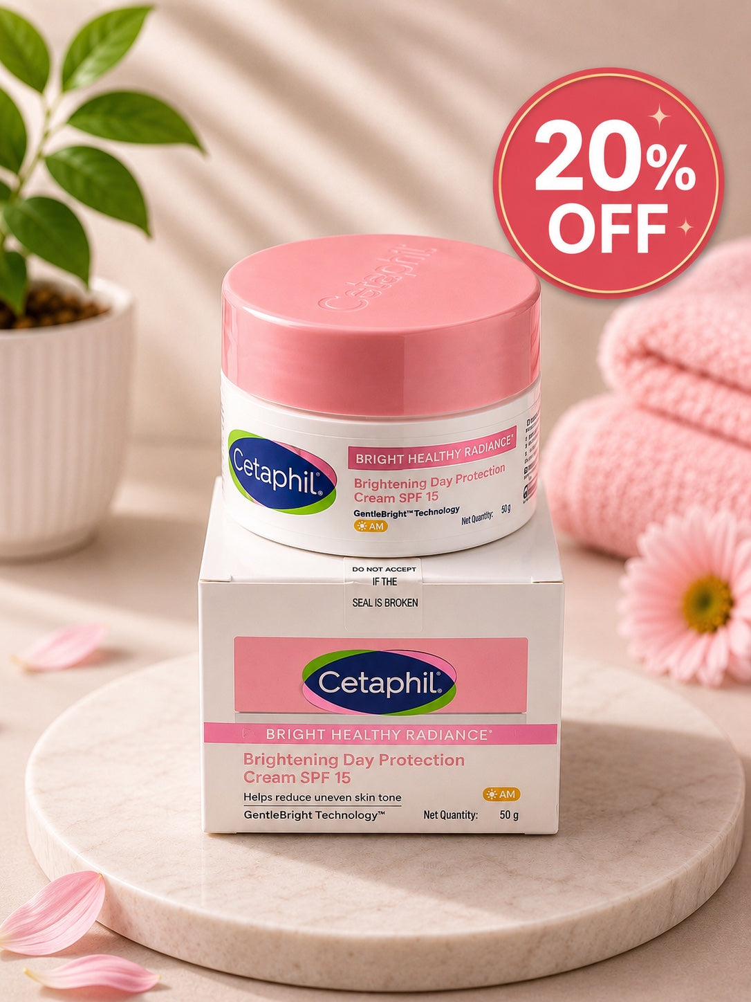 Cetaphil Bright Healthy Radiance Brightening Day Protection Cream SPF 15 (50g)