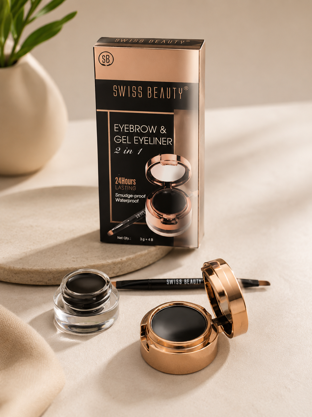 Swiss Beauty Eyebrow & Gel Eyeliner 2-in-1 flat 30%