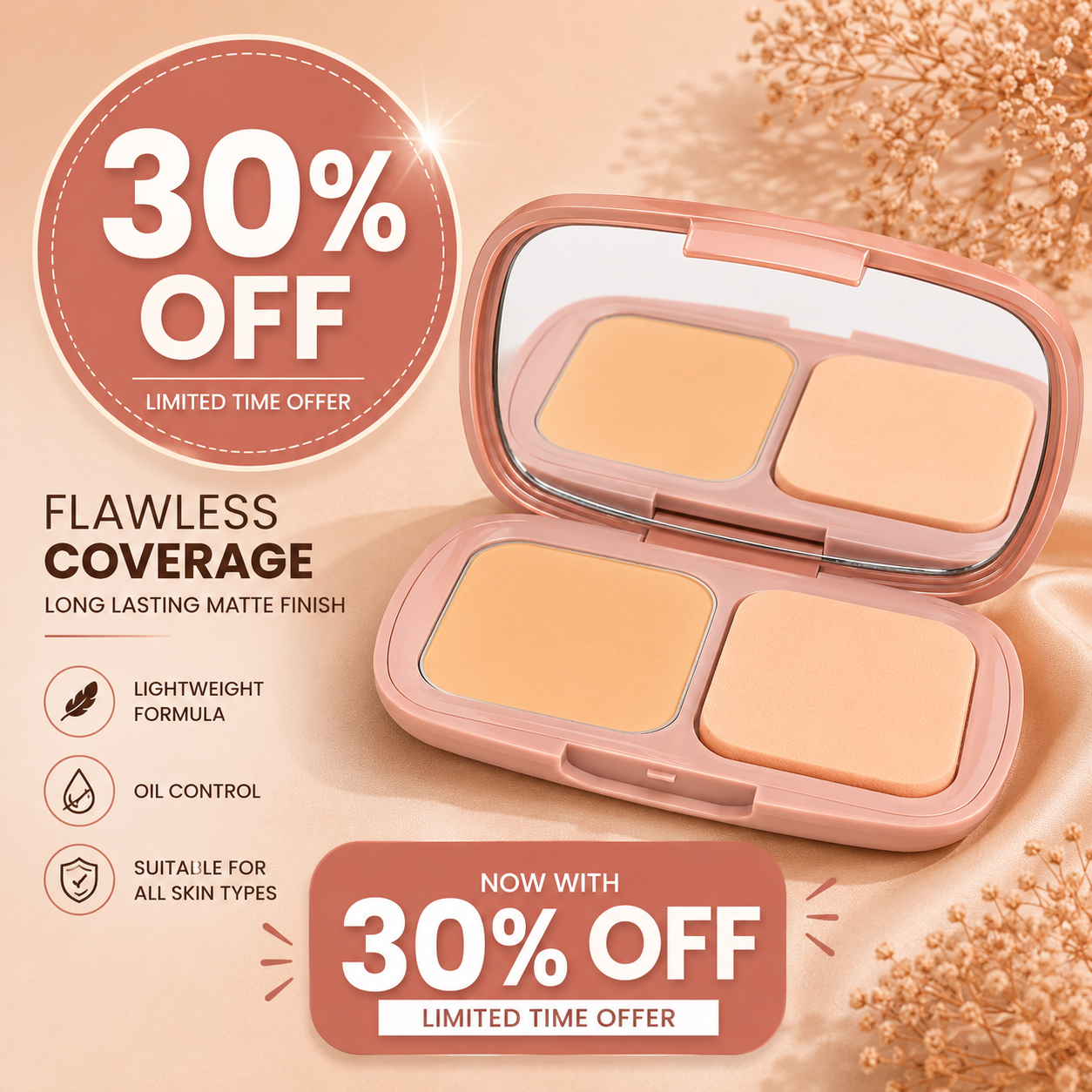 Insight Prime perfect compact plus foundation  30% Flat