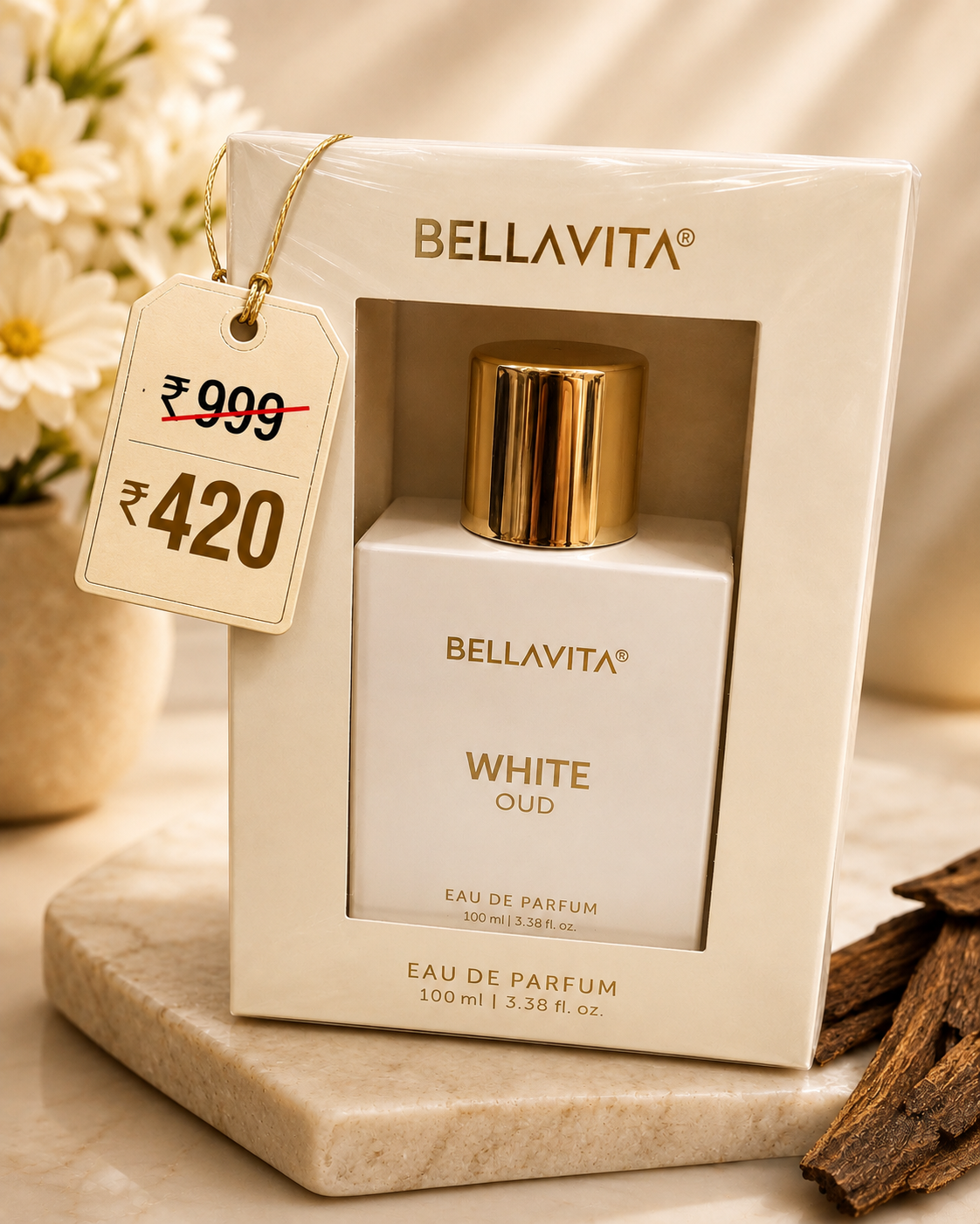 Bellavita White Oud Eau De Parfum – 100ml