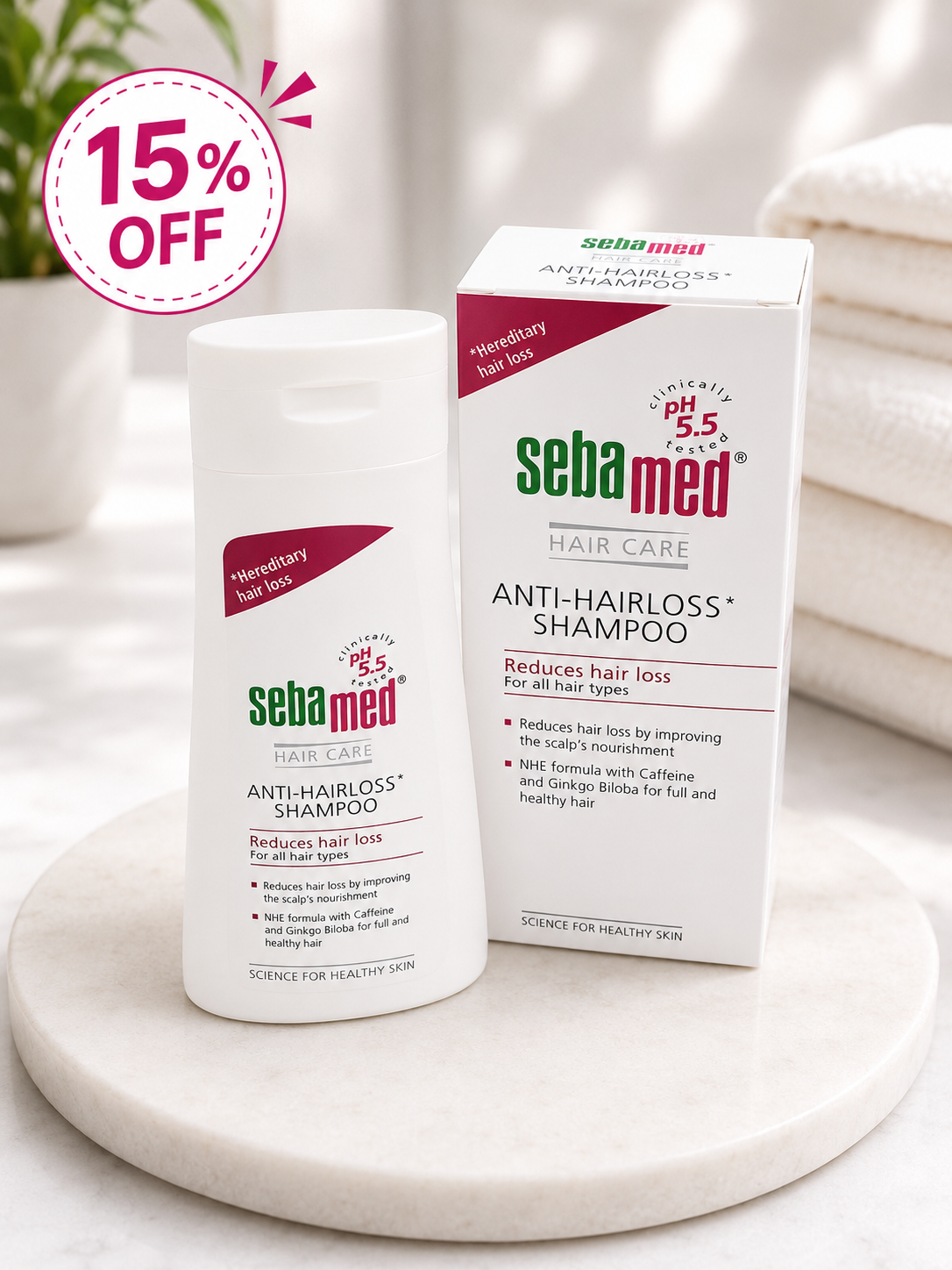 Sebamed Anti-Hairloss Shampoo 200ml 15% off