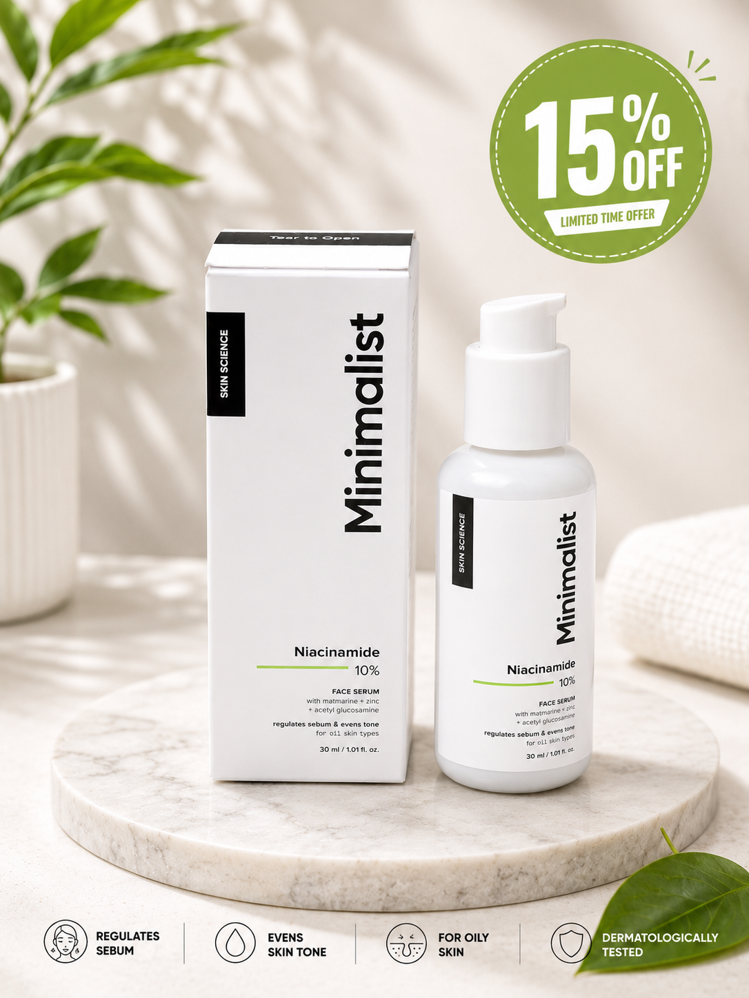 Minimalist Niacinamide 10% Face Serum (30ml)