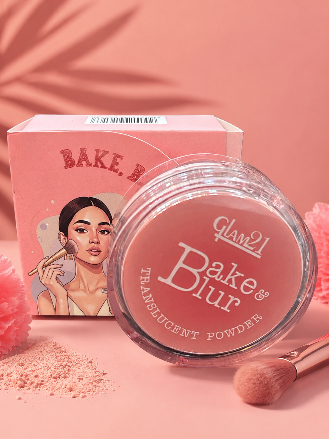 Glam21 bake&blur translucent powder 15gm 30% off