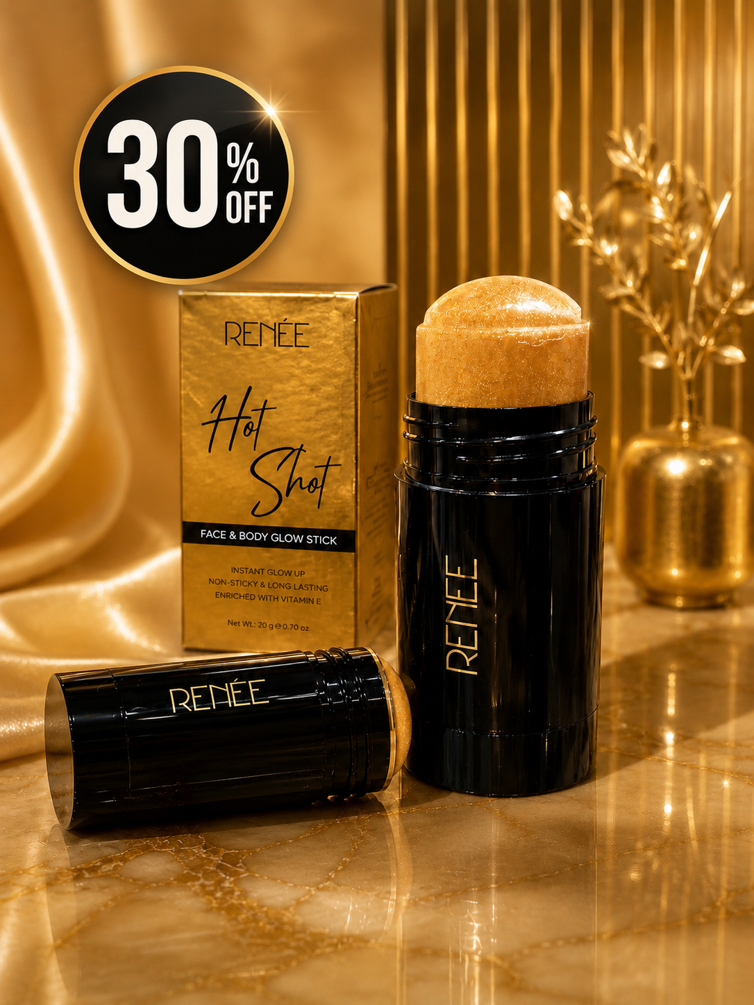 RENÉE Hot Shot Face & Body Glow Stick Net-20gm Off-30%