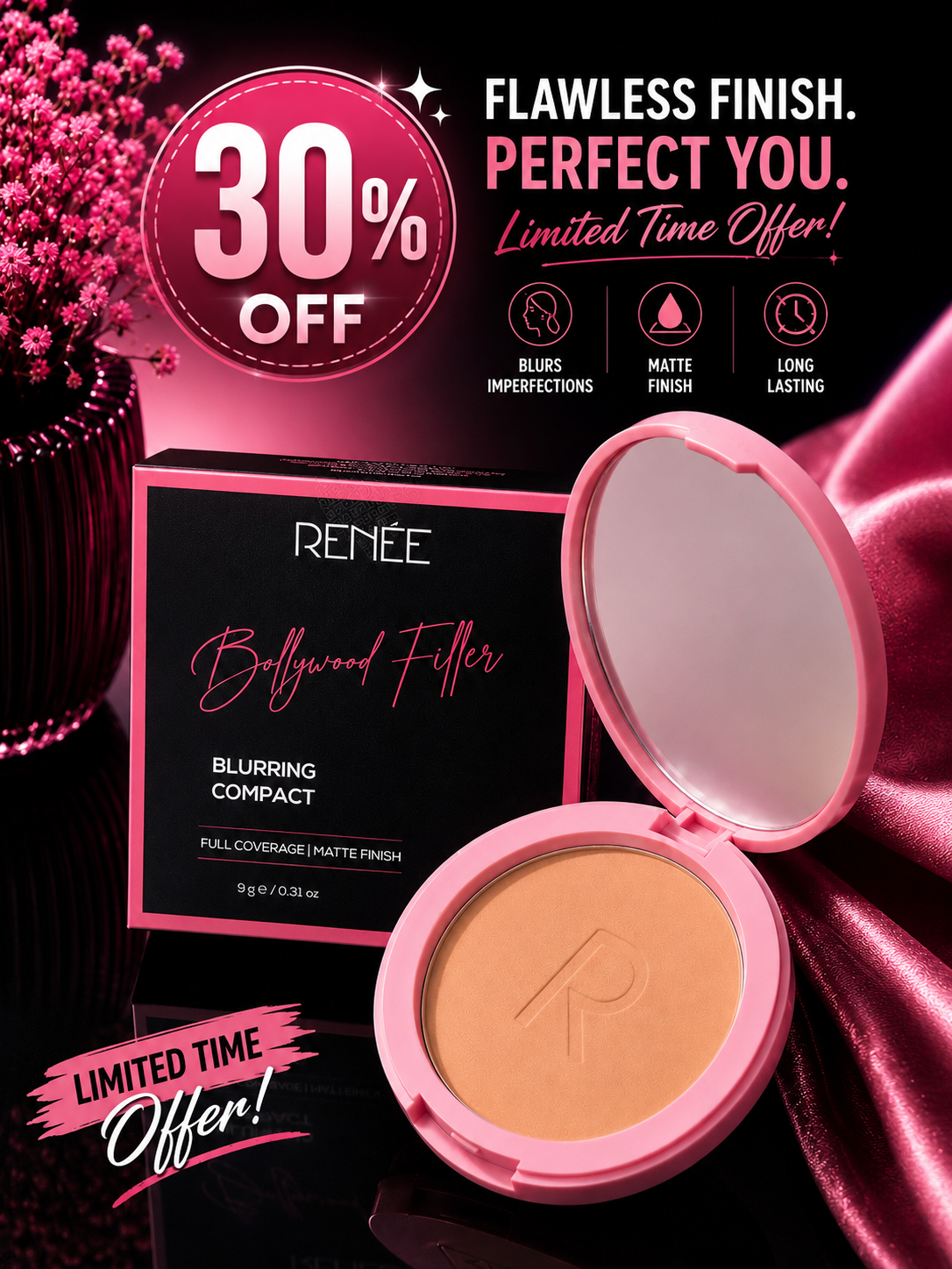 RENÉE Bollywood Filter Blurring Compact 30% flat