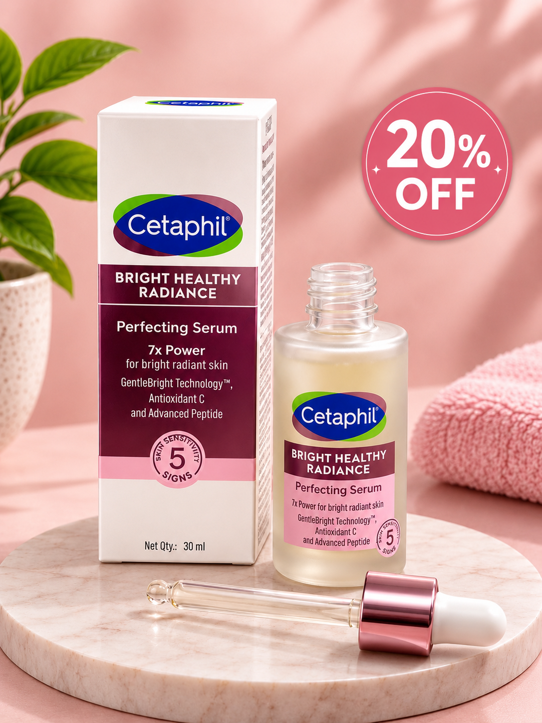 Cetaphil Bright Healthy Radiance Perfecting Serum – 30ml 20% off