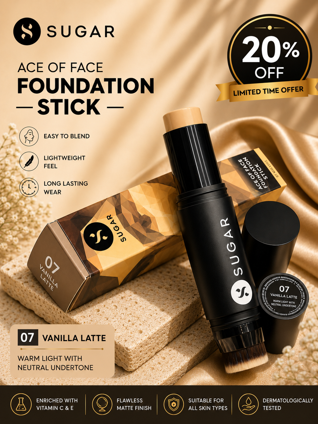 Sugar Ace Of Face Foundation Stick 20%off
