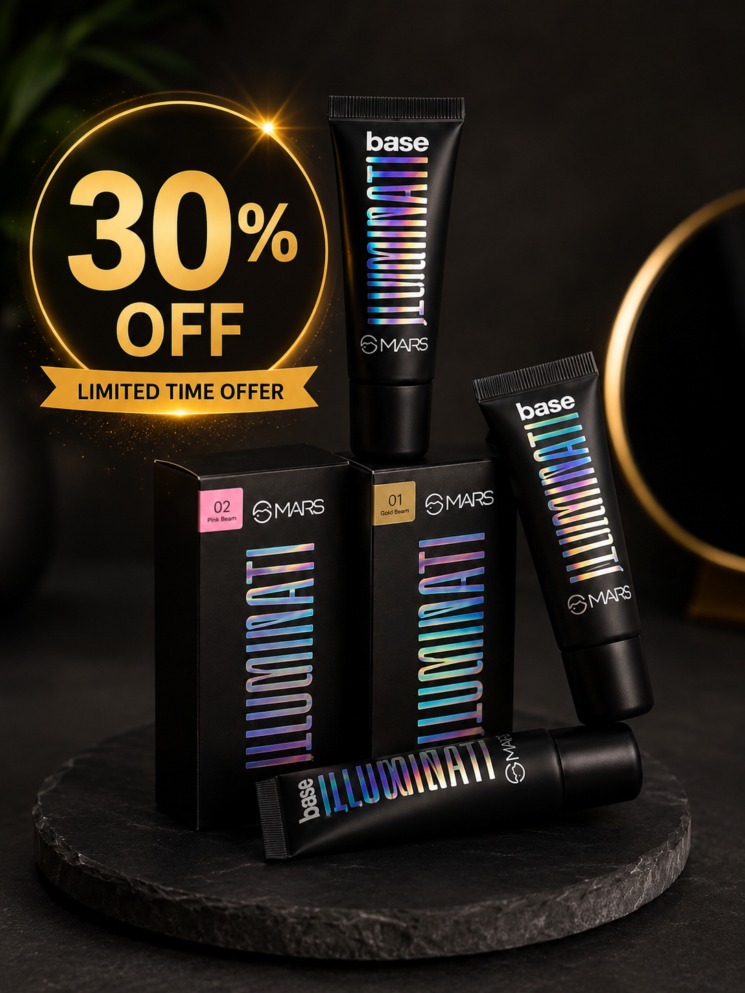 MARS Illuminati Base Primer – Radiant Makeup Base 30% off