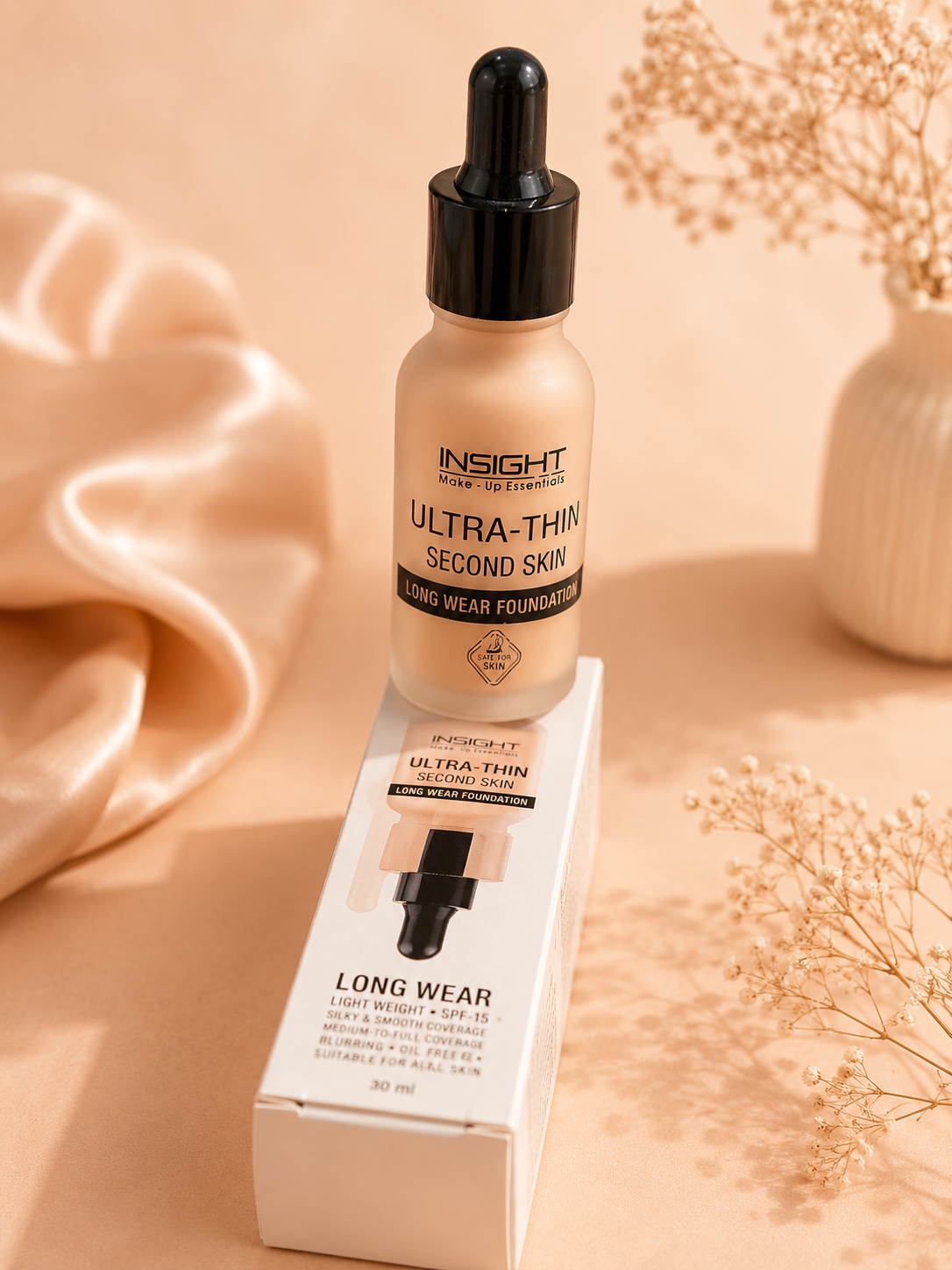 INSIGHT Ultra-Thin Second Skin Long Wear Foundation 20ml 30% flat