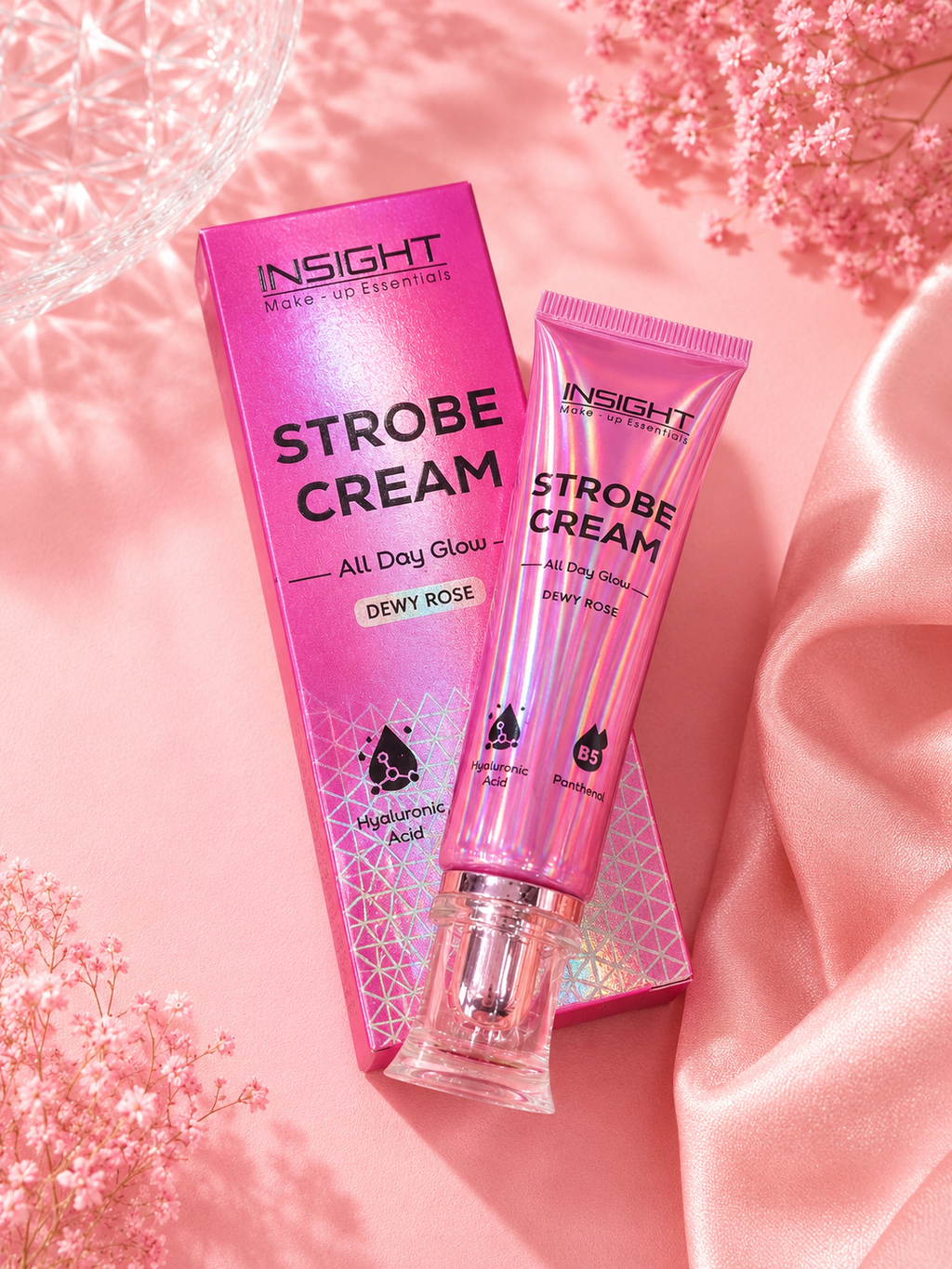 INSIGHT Strobe Cream – All Day Glow (Dewy Gold & Dewy Rose) 30gm 30%off