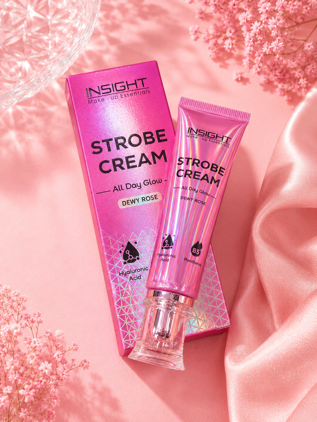 INSIGHT Strobe Cream – All Day Glow (Dewy Gold & Dewy Rose) 30gm 30%off