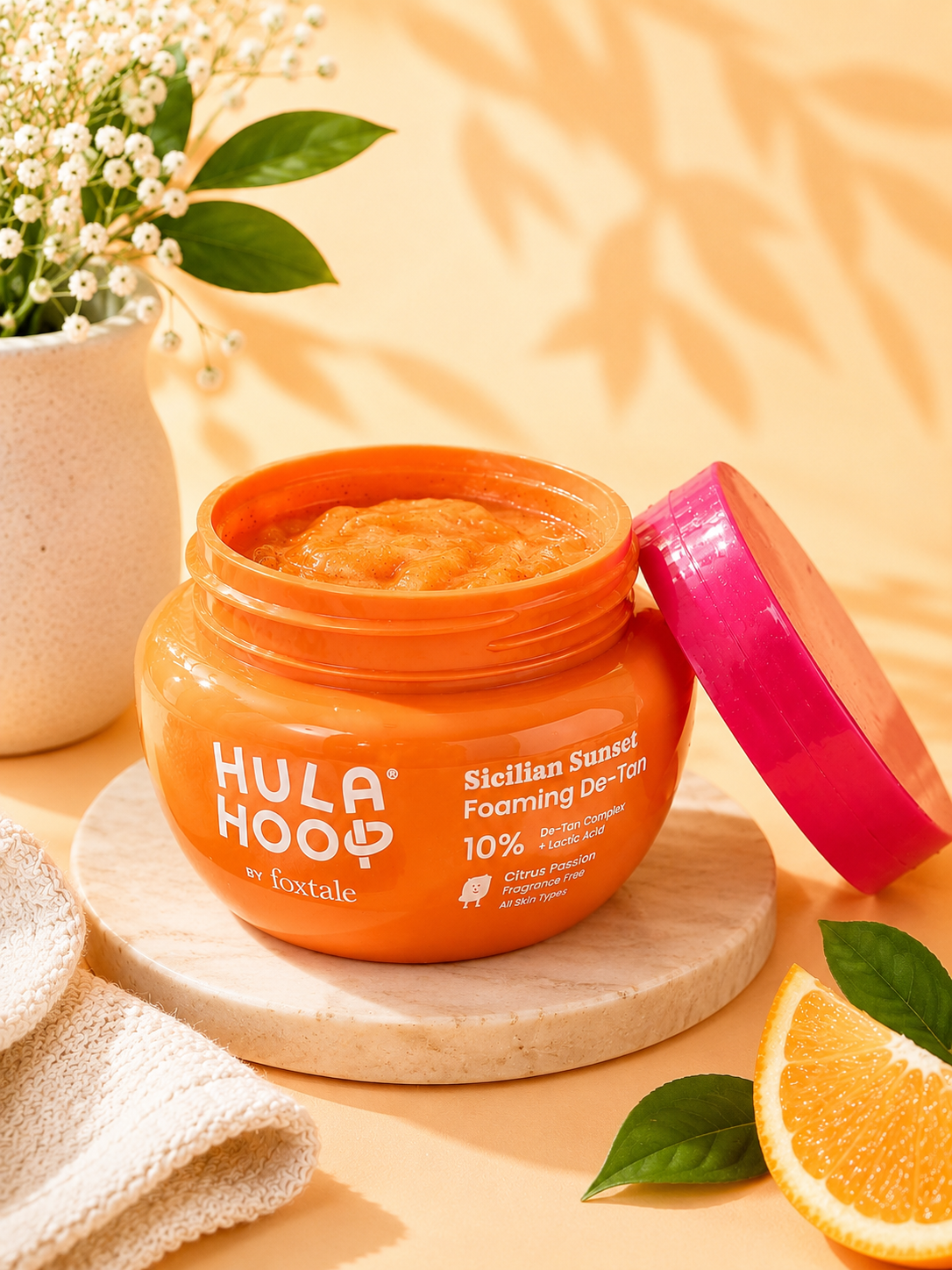 Hula hool by foxtale foaming de-tan body scrub 75g
