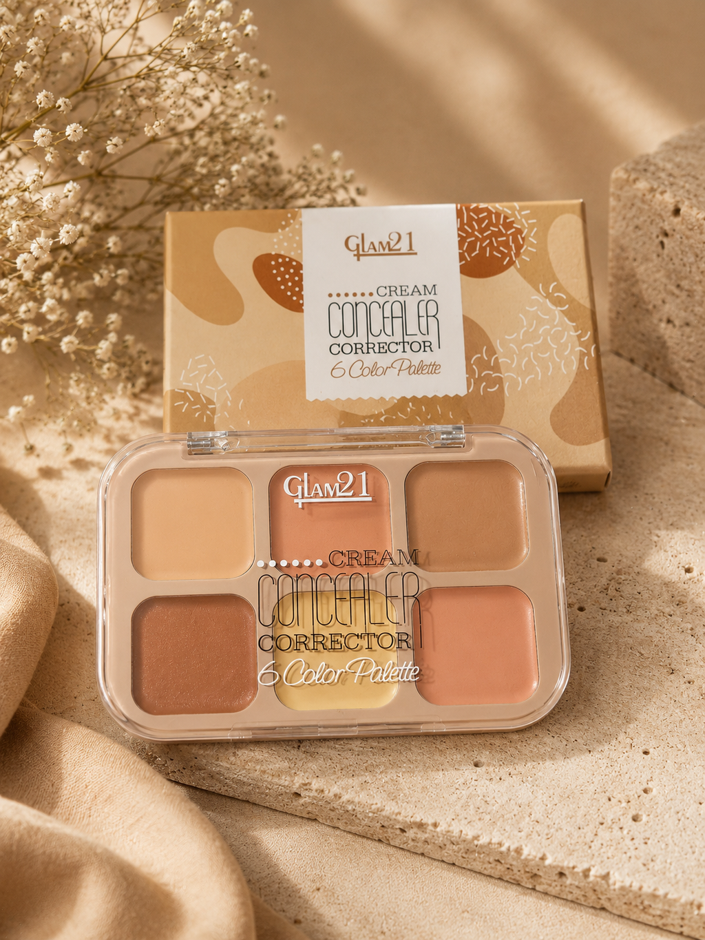 Concealer corrector 6 colour palette